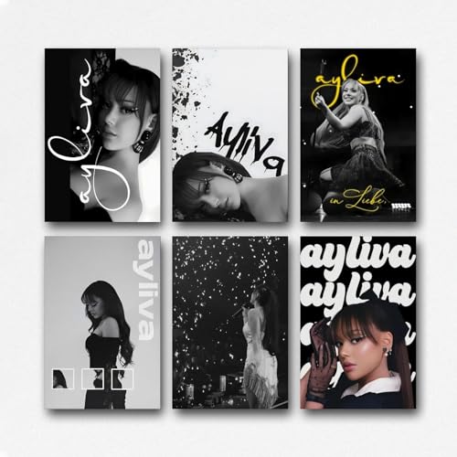Magauy A Set Of 6 Ayliva Poster Music Vintage Live Poster Für Zimmer, Ästhetische Leinwand-Wandkunst, Schlafzimmer-Dekor Poster 08x12inch(20x30cm) von Magauy