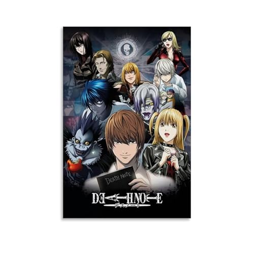 Magauy Death Poster Note Tv Series Vintage Comic Für Zimmer, Ästhetische Leinwand-Wandkunst, Schlafzimmer-Dekor Poster 12x18inch(30x45cm) von Magauy