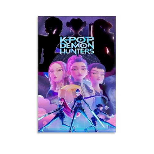 Magauy Kpop Demon Hunters Cast Poster Tv Show Movie Anime Canvas Für Zimmer, Ästhetische Leinwand-Wandkunst, Schlafzimmer-Dekor Poster 16x24inch(40x60cm) von Magauy