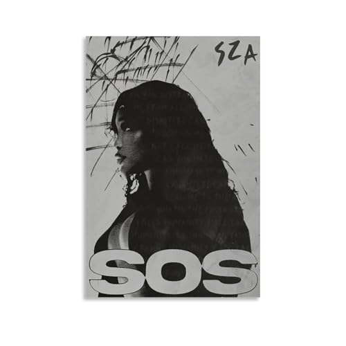 Magauy Sza Poster Music Vintage Für Zimmer, Ästhetische Leinwand-Wandkunst, Schlafzimmer-Dekor Poster 12x18inch(30x45cm) von Magauy