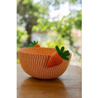 Handgewebter Obstkorb Mini Karottenkorb Handgewebter Obstkorb Mini Karottenkorb von MagdaMadeCo