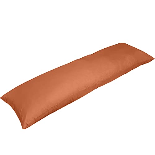 Mage World Seitenschläferkissen mit Bezug | Farbe: Orange | Größe: 140 x 40 cm | Langes Japanisches Body Pillow - Umarmungskissen XXL von Mage World