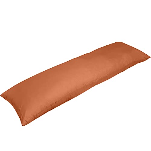 Mage World Seitenschläferkissen mit Bezug | Farbe: Orange | Größe: 180 x 40 cm | Langes Japanisches Body Pillow - Umarmungskissen XXL von Mage World