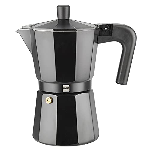 M MAGEFESA MAGEFESA 01PACFKEB03 Kaffeekocher Modell Kenia Noir für 3 Tassen aus emailliertem Aluminium, Stahl, bunt, 3 tazas von Magefesa