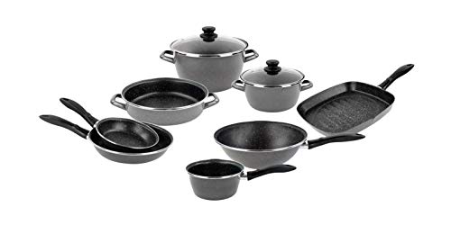 Magefesa K2 Gransasso Kochtopf-Set, 8-teilig, komplett, Edelstahl von Magefesa