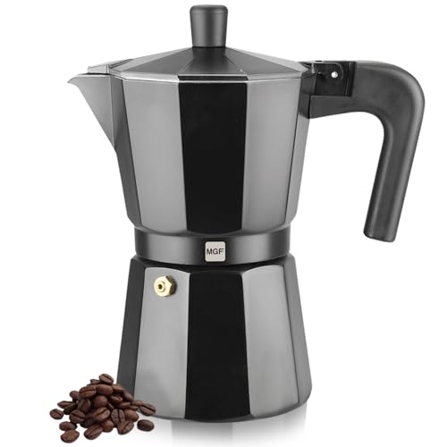 Magefesa Kenia Noir - Espressokocher Schwarz 3 Tassen, Emailliertes Aluminium, Für Gas, Glaskeramik- und Elektroherde, NICHT FÜR INDUKTION GEEIGNET Magefesa Kenia Noir - Espressokocher Schwarz 3 Tassen, Emailliertes Aluminium, Für Gas, Glaskeramik- und Elektroherde, NICHT FÜR INDUKTION GEEIGNET von Magefesa