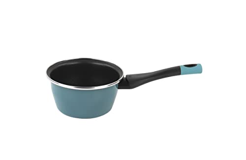 Magefesa Lotus Stielkasserolle, 16 cm, aus emailliertem Stahl, außen, blau, antihaftbeschichtet, zweilagig, verstärkt, für alle Herdarten geeignet, speziell Induktion, 50% energiesparend. Magefesa Lotus Stielkasserolle, 16 cm, aus emailliertem Stahl, außen, blau, antihaftbeschichtet, zweilagig, verstärkt, für alle Herdarten geeignet, speziell Induktion, 50% energiesparend. von Magefesa