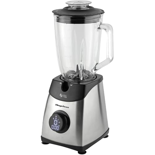 Magefesa Wirbel - Standmixer, 1800 W, Glaskanne mit 1,5 l, 3 Geschwindigkeitsstufen, Turbo-Funktion, Überhitzungsschutz, LCD-Display von Magefesa