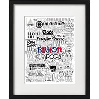 Boston Art Mashup Kunstdruck von MaggieMooreStudio