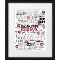 Red Sox Typ Mashup Kunstdruck von MaggieMooreStudio