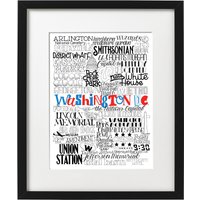 Washington Dc Typ Mashup Kunstdruck von MaggieMooreStudio