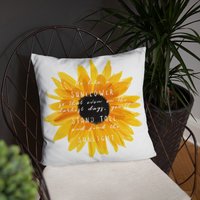Sonnenblumen Kissen | Sonnenblume Aquarell Home Dekor Wohnaccessoires Geschenk von MaggiesMaineMarket