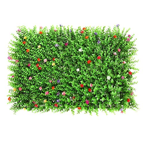 MagiDeal 40x60cm Kunstrasen Heimstadion Dekor, Rasen mit Blume von MagiDeal