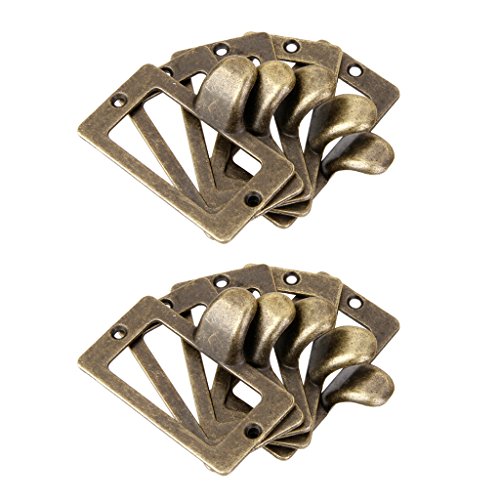 10pcs Schublade Schrank Aktenschrank Kartenrahmen Etikettenhalter Halter Etikett Rahmen Tasse Griff L von MagiDeal