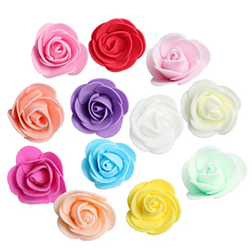 100x Schaum Blumenköpfe Blütenköpfe Rosenköpfe Streublumen DIY , Gemischt, 3.5cm von MagiDeal