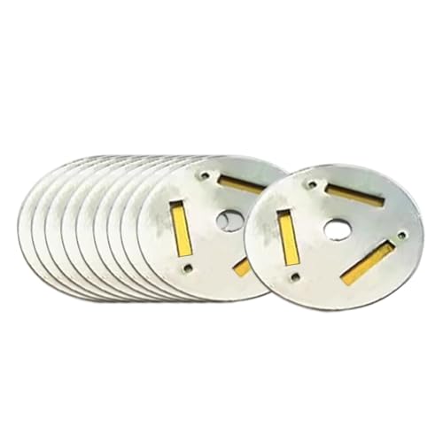 MagiDeal 10x Teekesselpfeife zum Pfeifen von Teekesseln auf dem Herd, Soundchips, Teekannenteile, Edelstahlpfeifenplatten, Ersatz von MagiDeal