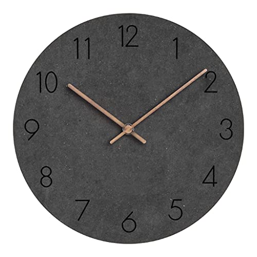 MagiDeal Moderne Wanduhr Deko Geräuschlose wanduhr Wall Clock Groß Vintage Küchenuhren 29 cm/11,42 Zoll - Schwarz von MagiDeal