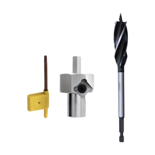 MagiDeal 20 mm Bank-Hundeloch-Fasenreibahle, Anfaswerkzeug für elektrische Bohrmaschinen, professionelle, leichte Aluminiumlegierung, abnehmbare Klinge, mit Bohrer von MagiDeal