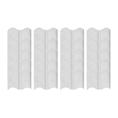 MagiDeal 20x Garten Einfassung Grenze Landschaftsbau Einfassung Ornament Verriegelung Bürgersteig Gehweg Hof Rand Rasen Anlage Schutz Zaun, Weiß von MagiDeal