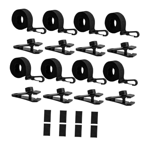 MagiDeal 8 stück Pool Solar Abdeckung Reel Befestigung Kit Schwimmbad Solar Abdeckung Riemen 8 Touch Verschluss mit Haken ACCS von MagiDeal