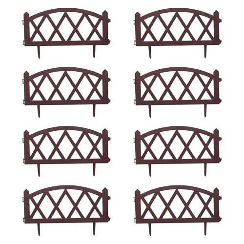 MagiDeal 8-teilige Gartenkanten-Grenzflächen, Landschaftspfad-Paneele, vielseitige Barriere, Gartenzaun, Außenpfad-Zaun für Rasen, Blumenbeet, Hof, Braun MagiDeal 8-teilige Gartenkanten-Grenzflächen, Landschaftspfad-Paneele, vielseitige Barriere, Gartenzaun, Außenpfad-Zaun für Rasen, Blumenbeet, Hof, Braun von MagiDeal