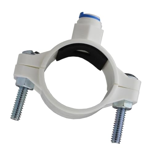 MagiDeal Ablaufklemme Trinkwasser-Abfallfilterhalter Robuste, effiziente Abwasserentwässerung Funktionelle Ablaufsattelklemme Filterklemme, White von MagiDeal
