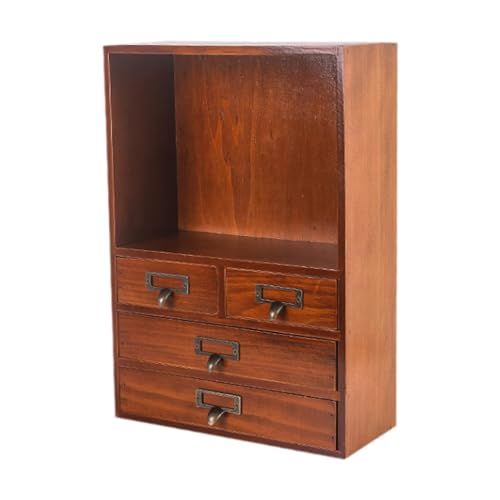 MagiDeal Arbeitsplattenschrank Vintage Tabletop Organizer, rustikaler Mehrzweck -Desktop -Aufbewahrungsbox Holz für Küchenarbeitsplatten Speisekammer MagiDeal Arbeitsplattenschrank Vintage Tabletop Organizer, rustikaler Mehrzweck -Desktop -Aufbewahrungsbox Holz für Küchenarbeitsplatten Speisekammer von MagiDeal