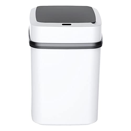 MagiDeal Automatischer Mülleimer mit Induktionssensor, automatischer Abfallkorb mit offenem Deckel, wasserdichter Abfallkorb mit intelligentem Deckel, 13L von MagiDeal