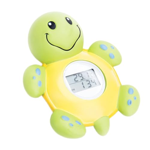 MagiDeal Baby Badethermometer Schildkröte Wasserdichtes Haushaltsschildkröte Thermometer Uhranzeige Cartoon Smart Elektronisches Wasserthermometer von MagiDeal
