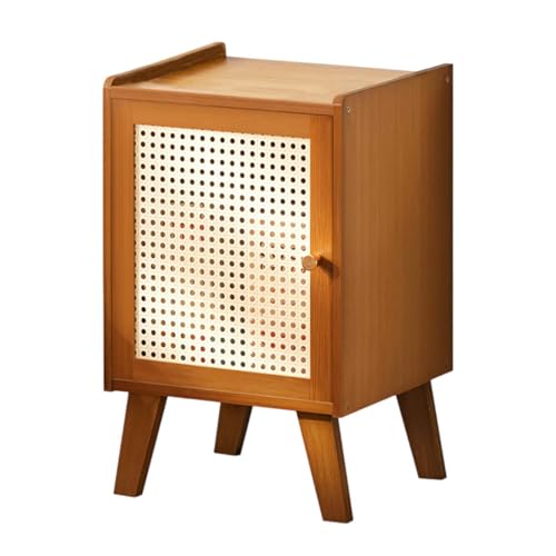 MagiDeal Bambus Nachttisch Nachtstand Multifunktionaler Organizer Moderner Beistelltisch am Nachttisch für Schlafzimmer Wohnzimmer Heimwohnheim, Dunkelbraun von MagiDeal