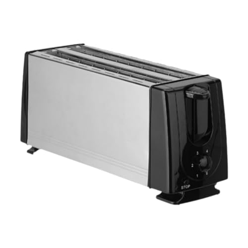MagiDeal Bread Frühstücksmaschine Europäischer Standard -Stecker 4 Scheiben einfach zu reinigen einstellbare Einstellungen Panini -Hersteller für von MagiDeal