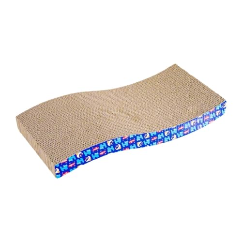 MagiDeal Cat Scratch Pad Wellpapier Cat Scratch Pet Pet Supplies doppelseitig kratzbarer Kratzerplatten Möbelschutz, S Shaped von MagiDeal