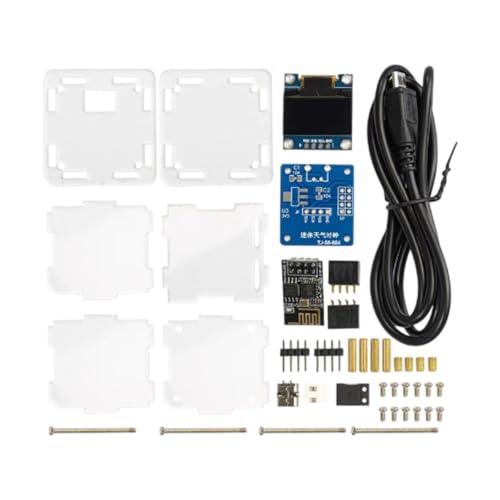 MagiDeal DIY Digital Clock Kit Mini Wetteruhr Smart Temperatur Feuchtigkeit Display Lötpraxis für Schlafzimmer Schlafsaal von MagiDeal