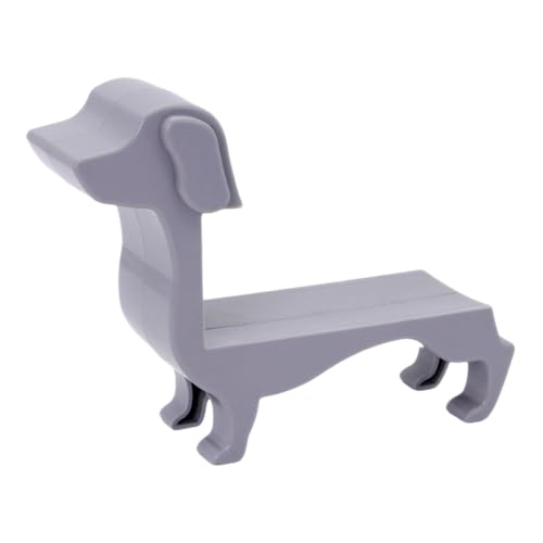 MagiDeal Dachshund Weinflaschenhalter Flaschenhalter Süßes Geschenk Moderner Multifunktionen Organizer Weinständer für Home Tabletop Innendekoration, Grau von MagiDeal