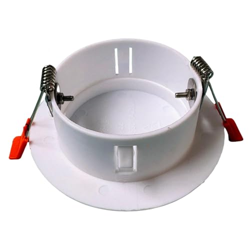 MagiDeal Federdeckenabdeckplatte, dekorative Kappe, Zugangsplatte, Heimwerkerteil, robuste Downlight-Lochkappe mit Schnalle für Zuhause, 80 bis 89 Mm Loch von MagiDeal