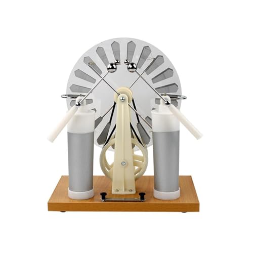 MagiDeal Generator für statische Elektrizität Leidener Flasche Generator Elektrostatischer Motor Wimshurst Maschine Physik Statischer Generator für Anfänger von MagiDeal