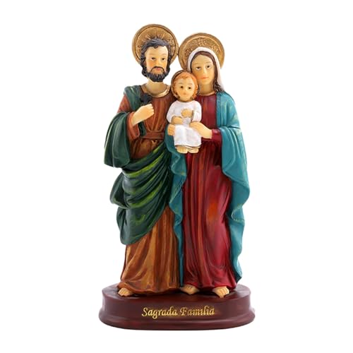 MagiDeal Heilige Familie Statue Krippe Jesus Figur Harz Handwerk Skulptur für Desktop Büro Dekoration Ornament Geschenk von MagiDeal