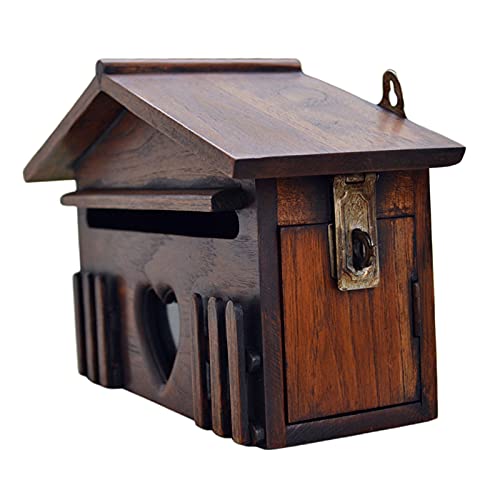 MagiDeal Holz Briefkasten, Abschließbare Vorschlagsbox Vintage Landhaus Mailbox Kummerkasten Pastorale Dekoration MagiDeal Holz Briefkasten, Abschließbare Vorschlagsbox Vintage Landhaus Mailbox Kummerkasten Pastorale Dekoration von MagiDeal