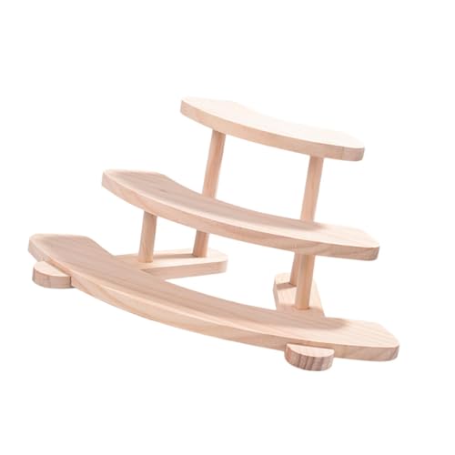 MagiDeal Holz Display Rack Organizer Stufe Riser Multifunktion Parfümständer Kosmetischer Lagerhalter für Badezimmer Wohnzimmerwohnheim, 3 Schichten von MagiDeal