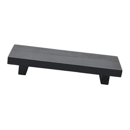 MagiDeal Holzpodest Ständer hölzerner Ständer Holz Riser Seifenschale Halter Multifunktionales Fußschale für Küchentheke, Schwarz von MagiDeal