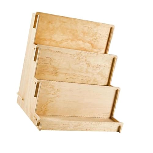 MagiDeal Holzstufen-Displayregal, Schreibtisch-Bücherregal, 36,8 x 30,5 x 39,9 cm, für Einzelhandelswaren, Präsentations-Grußkarten-Organizer, vielseitig MagiDeal Holzstufen-Displayregal, Schreibtisch-Bücherregal, 36,8 x 30,5 x 39,9 cm, für Einzelhandelswaren, Präsentations-Grußkarten-Organizer, vielseitig von MagiDeal