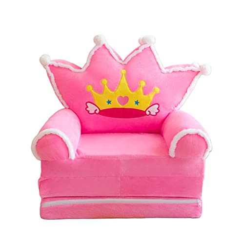 MagiDeal Infant Lovely Kinder Stuhl Schonbezug Sessel Schonbezug für Aufenthaltsraum Spielzimmer, Rosa Krone von MagiDeal