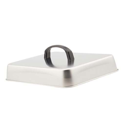 MagiDeal Käseschmelzkuppel, Burger-Abdeckung, rechteckiger Grilldeckel, universelle Grillkuppel aus Edelstahl für Patties, Hamburger, Steaks, 31x24x5cm MagiDeal Käseschmelzkuppel, Burger-Abdeckung, rechteckiger Grilldeckel, universelle Grillkuppel aus Edelstahl für Patties, Hamburger, Steaks, 31x24x5cm von MagiDeal