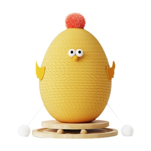 MagiDeal Katzenkratzbaum, interaktives Kugelbahnspielzeug, Haustiermöbel, Küken-Katzenkratzspielzeug, Kratzstange mit Basis für Bewegung, Gelb MagiDeal Katzenkratzbaum, interaktives Kugelbahnspielzeug, Haustiermöbel, Küken-Katzenkratzspielzeug, Kratzstange mit Basis für Bewegung, Gelb von MagiDeal