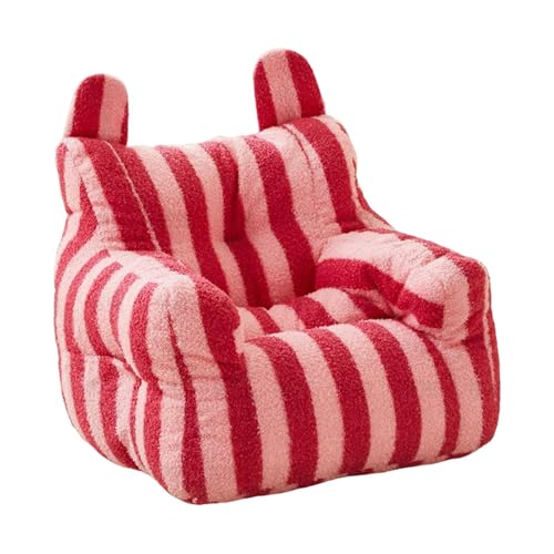 MagiDeal Kids Couch Single Seater Sofa Freizeitsofa komfortable Moderne Akzentstuhl Lounge Stuhl Sessel für Wohnhausmöbel, Rot von MagiDeal