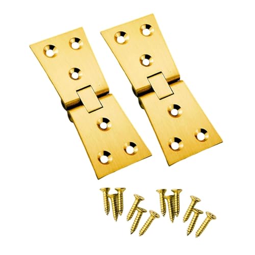 MagiDeal Klappscharniere, Kupfer, 180 Grad, Ersatz mit Schrauben, Tisch-Klappscharniere für Klapptisch, Schrank, Schrank von MagiDeal