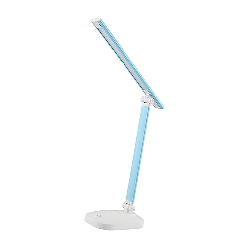 MagiDeal LED-Schreibtischlampe, Leseleuchte, 3 Beleuchtungsmodi, dimmbar, USB mit verstellbarem Arm, Schreibtischlampe, Bürolampe für Arbeitszimmer, Blau von MagiDeal