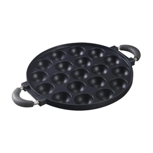 MagiDeal Mini Donuts Maker Pan Donut Backplatte Aluminiumlegierung Bratpfanne Anti -Verbringer -Kochgeschirr hausgemachte Donut Platte - -Party, 19 Löcher von MagiDeal