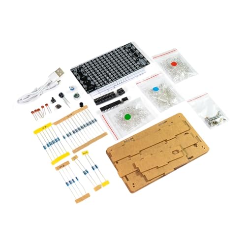 MagiDeal Music DIY-Montagesatz, Music -Komponenten, Audio-Tonabnehmer-Lötübungssatz für den Schreibtisch im Wohnzimmer zu Hause, mit Etui von MagiDeal