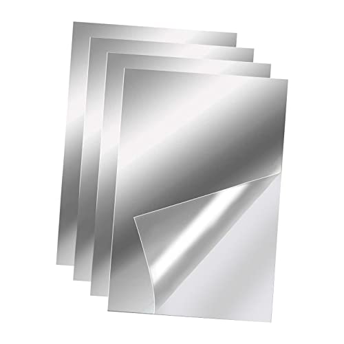 MagiDeal -Pack Acryl-Spiegelaufkleber, Spiegelfliesen, flexible Spiegelfolien, Wandaufkleber, rahmenloser kleiner Spiegel, 10 cm x 15 cm von MagiDeal
